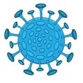 COVID-19 coronavirus molecule